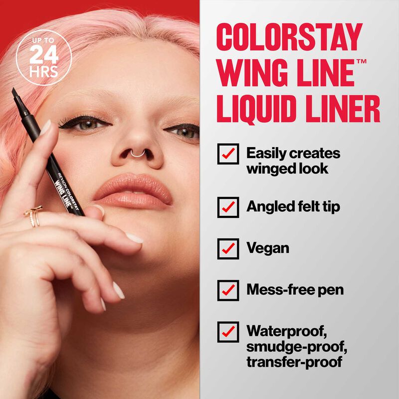 Revlon Colorstay Wing Line&trade; Liquid Liner Blackest Black image number 3